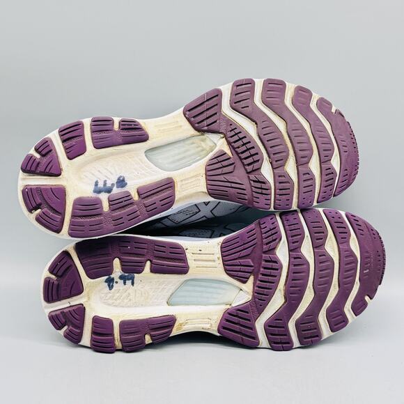 Asics Shoes Womens 7.5 Gray Blue Gel Kayano 28 Mesh Running Athletic Sneakers - Picture 10 of 12